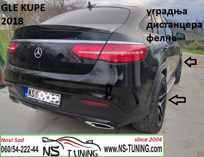mercedes gle kupe distanceri felne aluminijumski 15mm sraf duzi ugradnja novi sad tuning servis